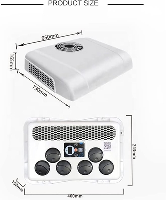 Maszyny budowlane Elektryczna klimatyzacja z silnikiem 24V i mocą 2600W