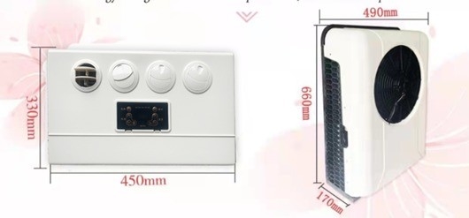 ZC-03A-480s Elektryczny klimatyzator dla ciężarówki Van Statek 400g